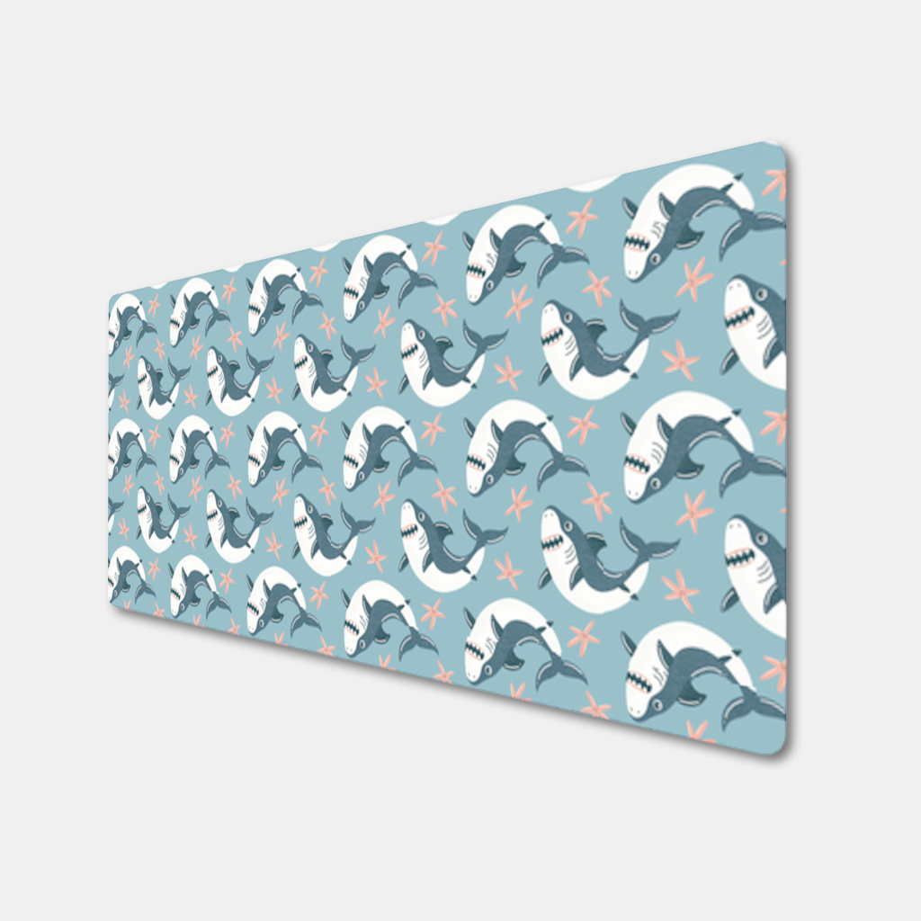 Smiling Shark Mouse Pad