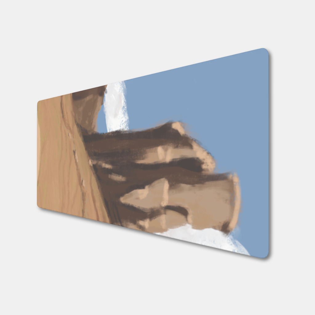 Desert Monolith Stylized Environment Concept Mouse Pad