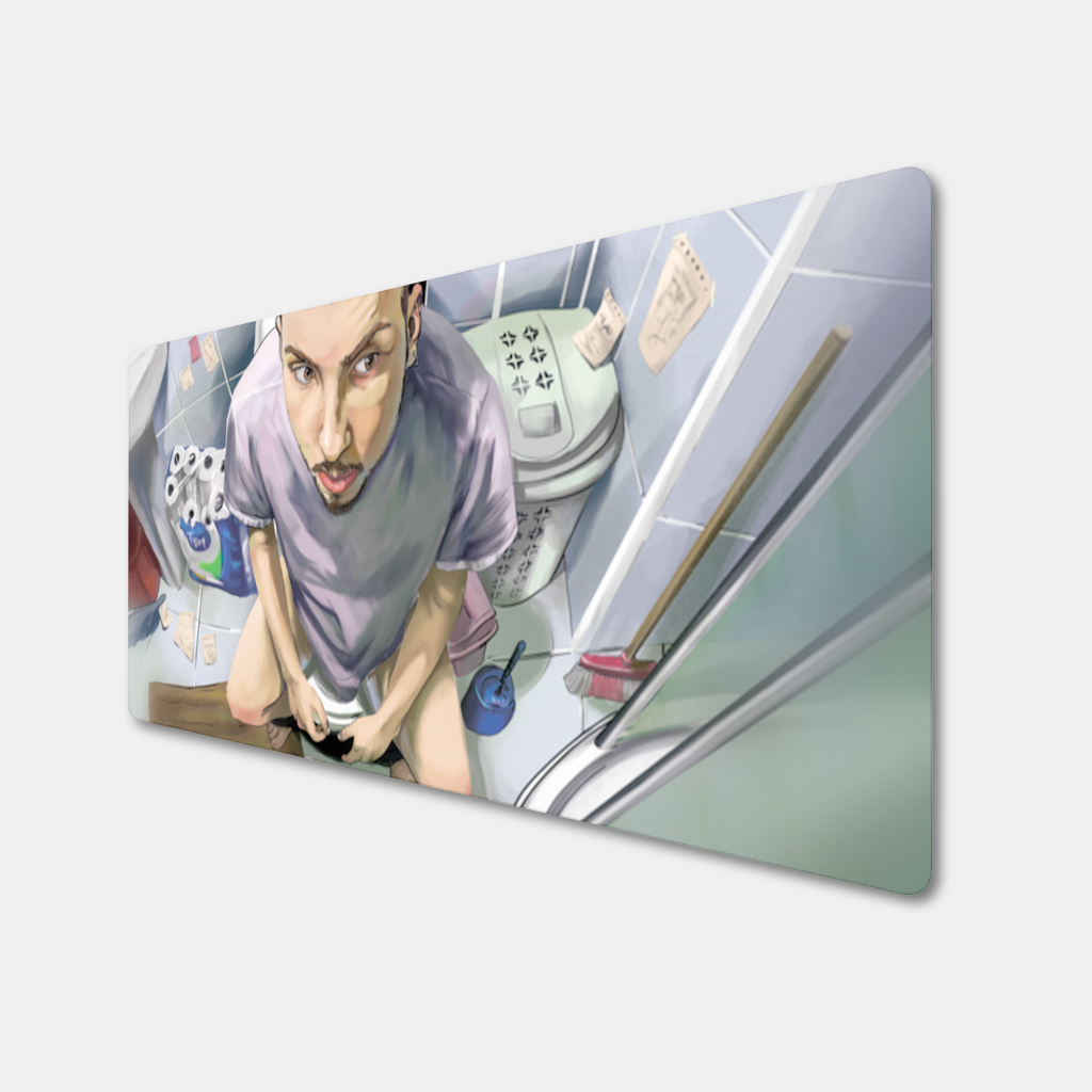 Toilet allegory Mouse Pad