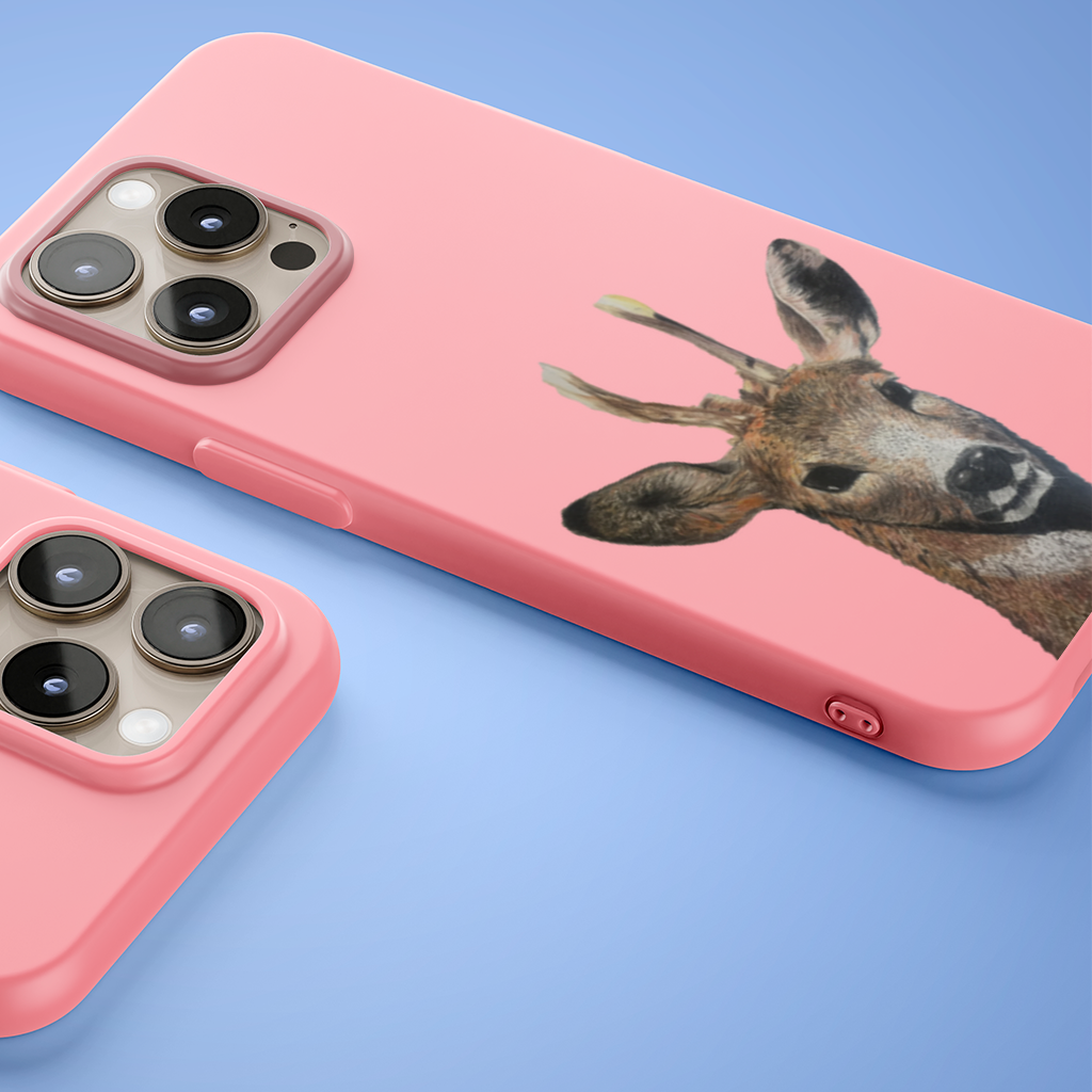 Geyik Kuruboya Çizimi - Sanat iPhone 15 Pro Kılıfı