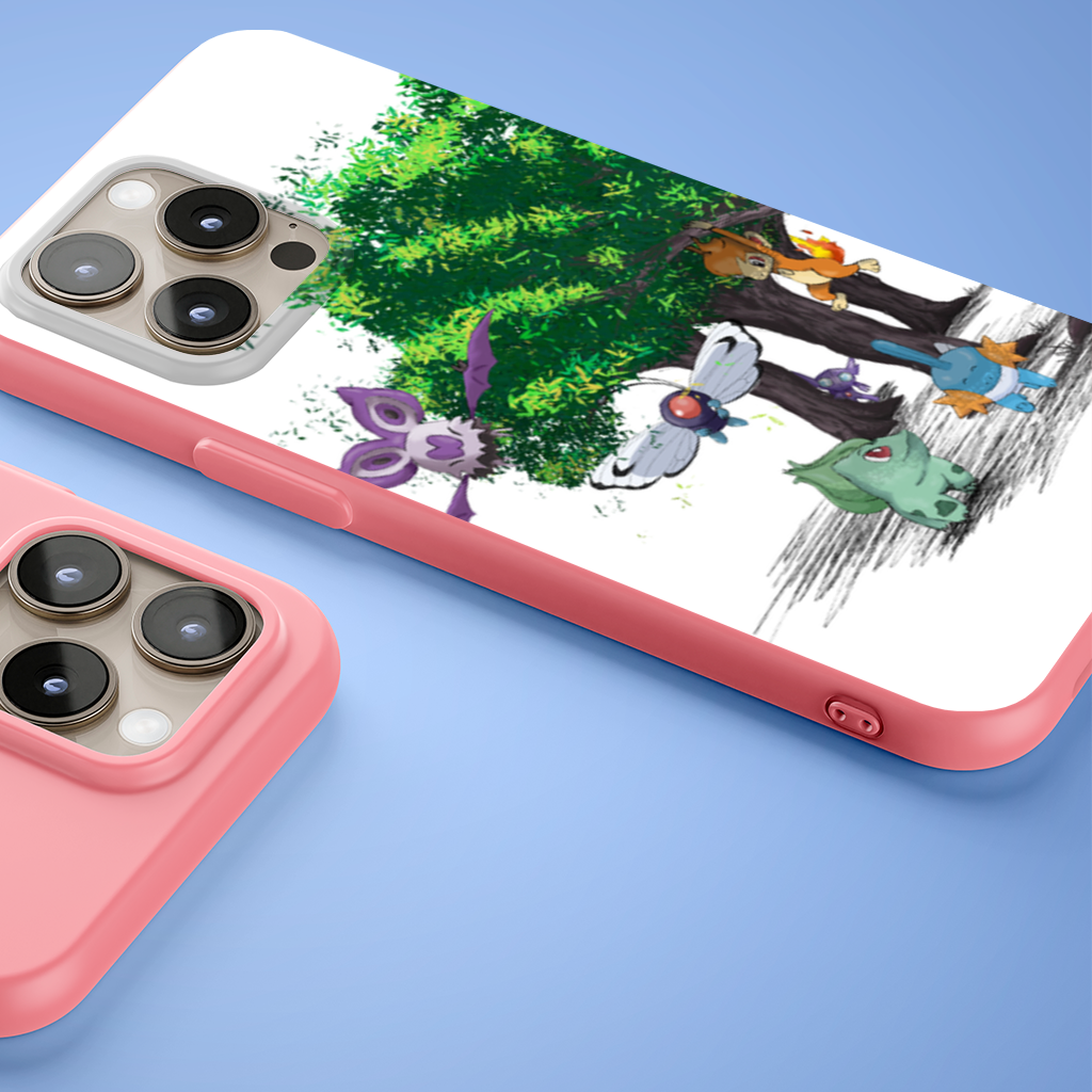 Fanmade Fakemon Characters, happy friends, anime characters iPhone 15 Pro Case