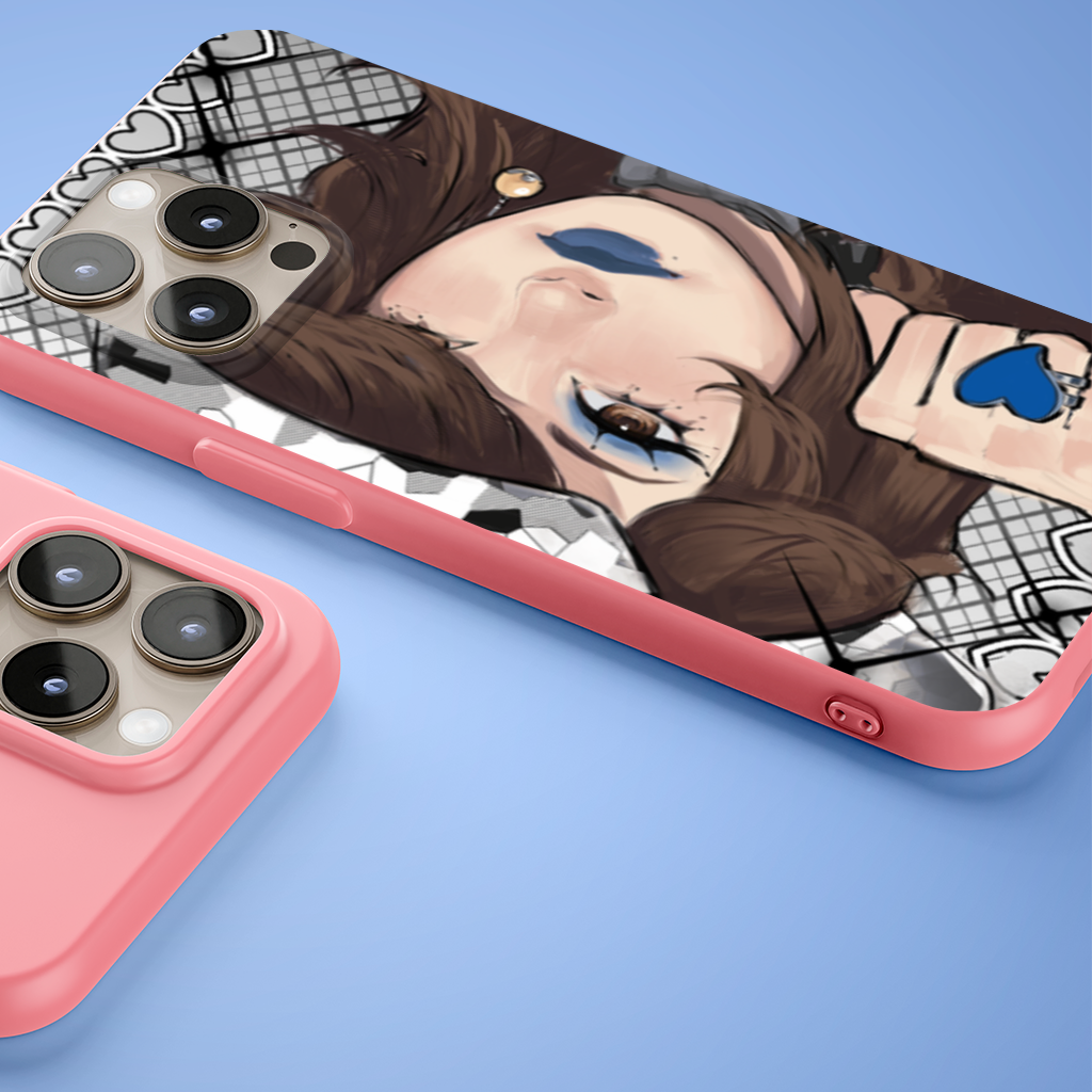 blue heart iPhone 15 Pro Case