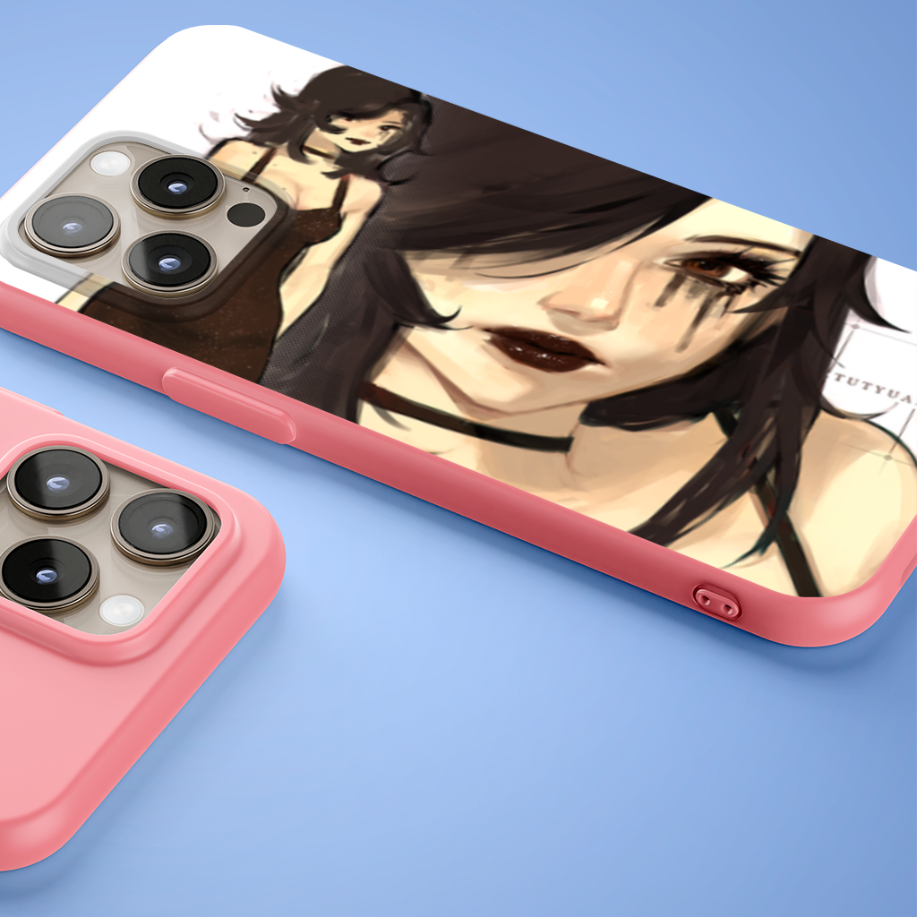 Goth Anime Girl iPhone 15 Pro Case
