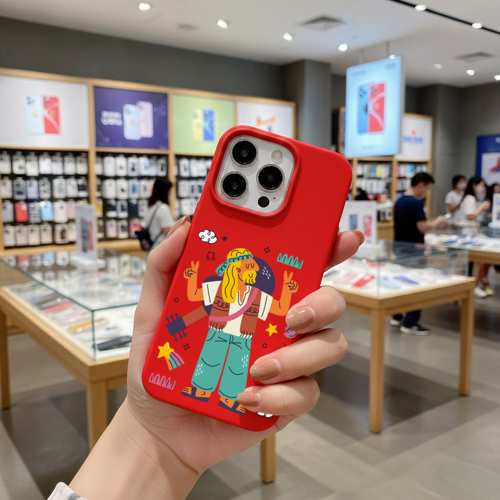 Retro Hippie Character iPhone 16 Pro Case