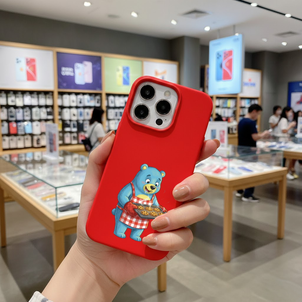 Blue Bear Pooli-Bakery-Cartoon character iPhone 16 Pro Case