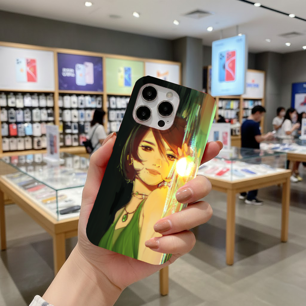 Sunset Glow Anime Girl Illustration iPhone 16 Pro Case
