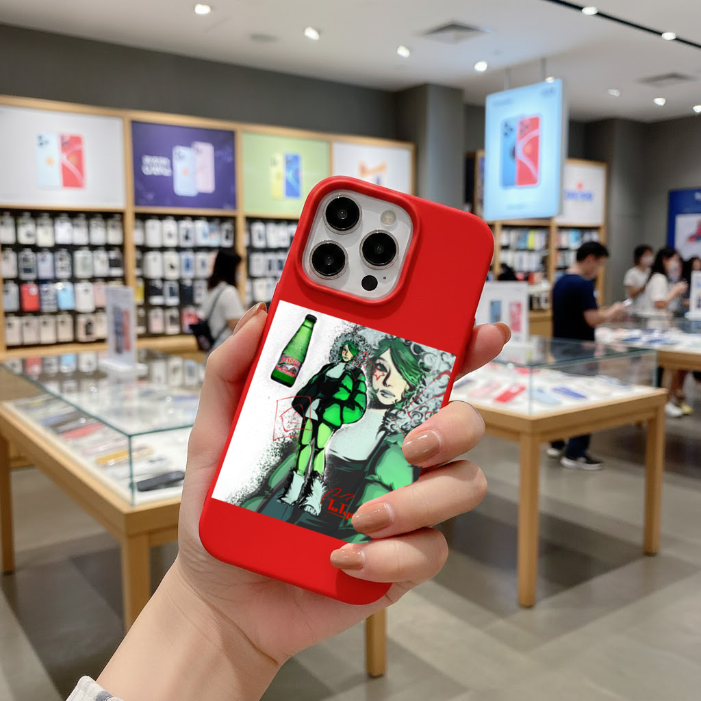 girl-in-coat illustration iPhone 16 Pro Case