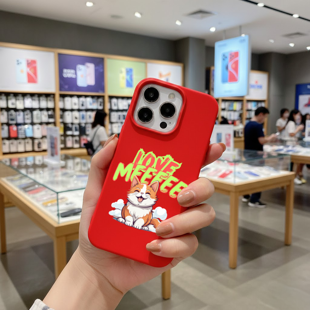 Cute Orange Cat Love Me iPhone 16 Pro Case