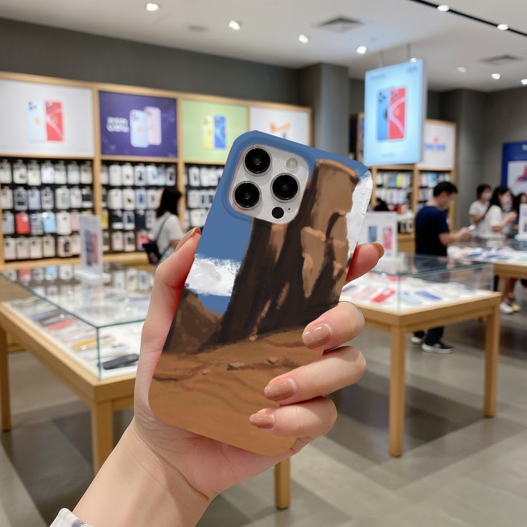 Desert Monolith Stylized Environment Concept Phone Case iPhone 16 Pro Case