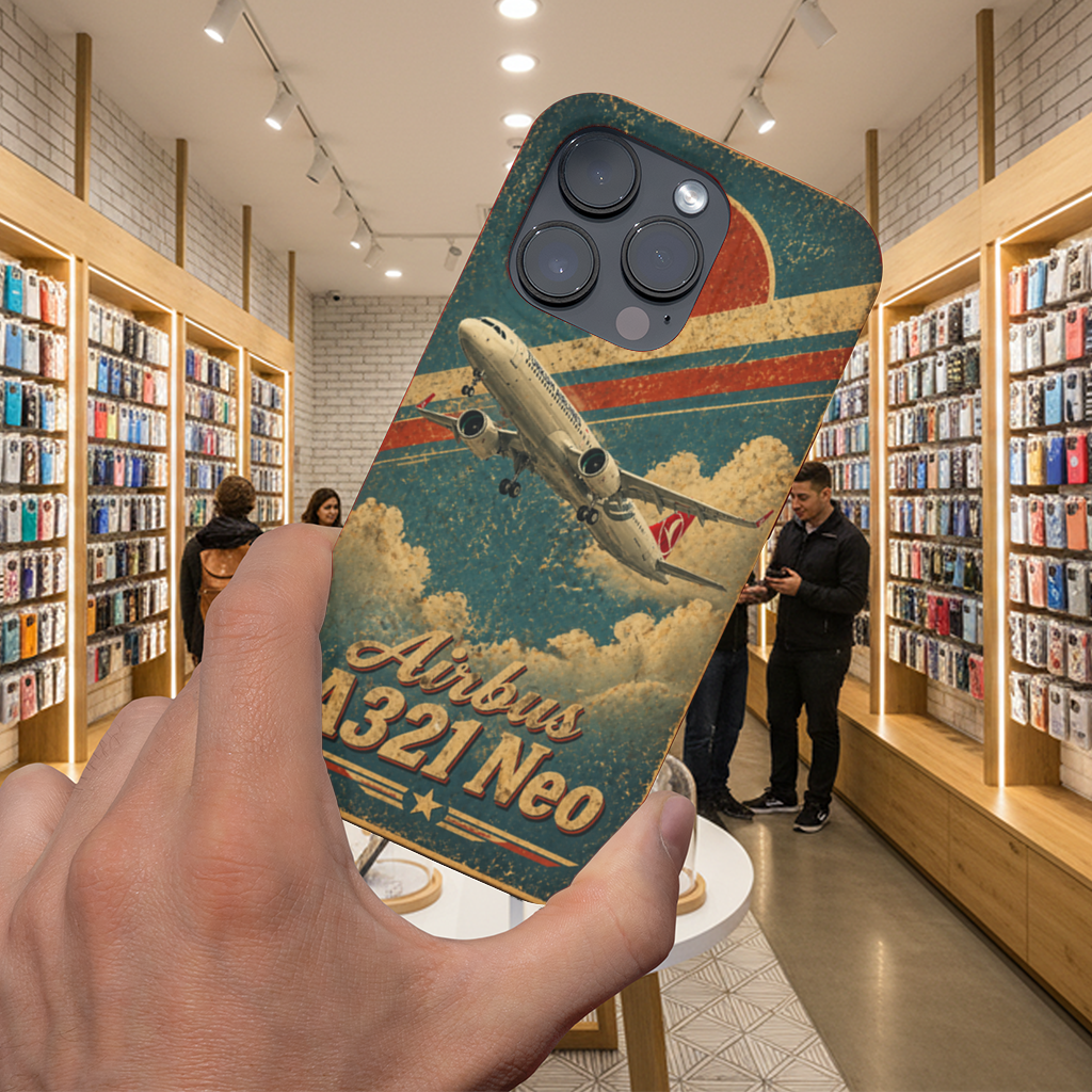 Airbus A321 Neo Turkish Airlines Retro iPhone 16 Pro Case