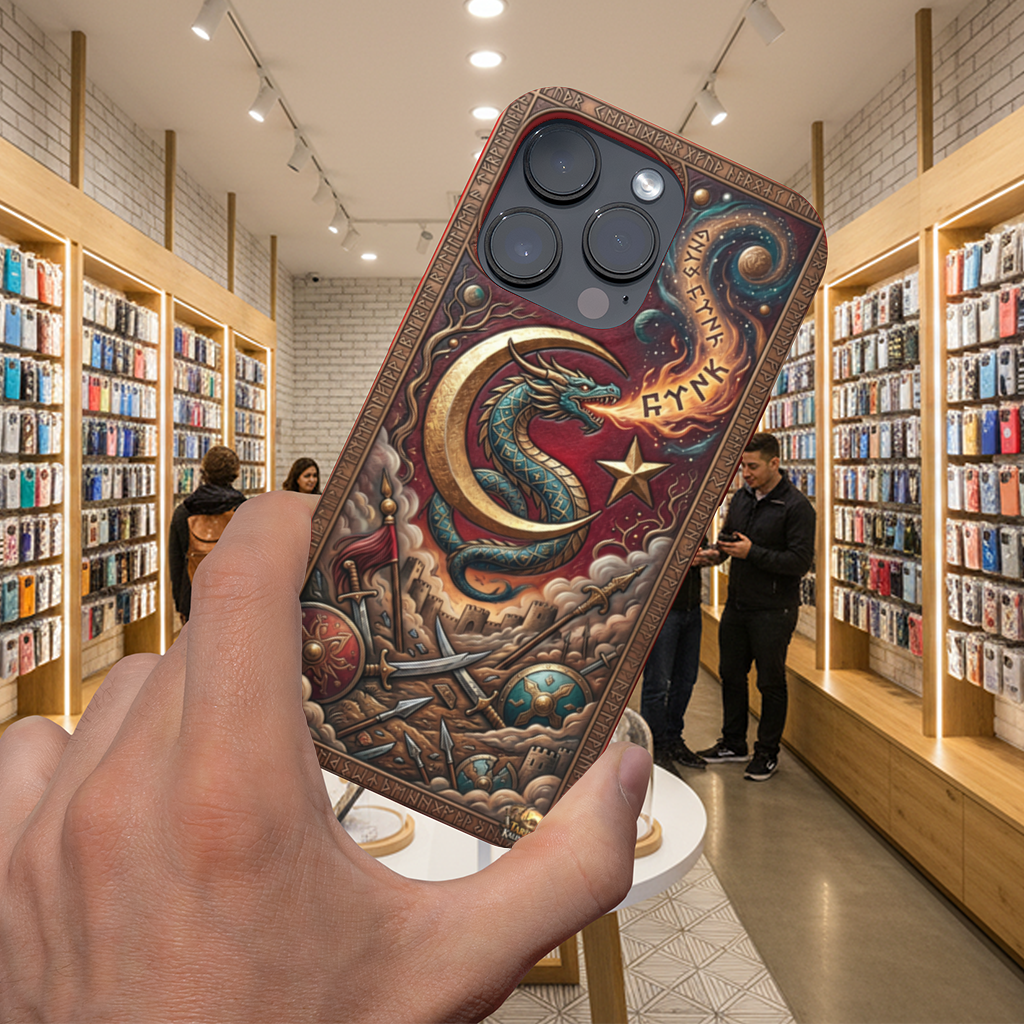 Mythical Dragon  Crescent Phone Case iPhone 16 Pro Case