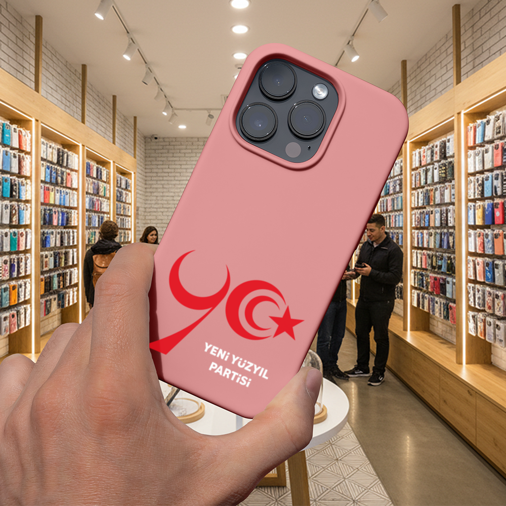 Şeffaf Zemin Üzerinde Yeni Yüzyıl Partisi Logosu iPhone 16 Pro Kılıfı