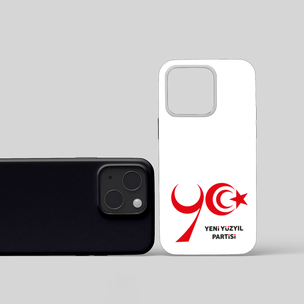 The Yeni Yüzyıl Party Logo on a White Background iPhone 15 Case