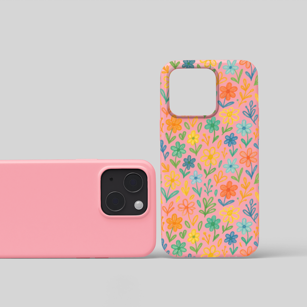 Colorful Boho Wildflowers iPhone 15 Case