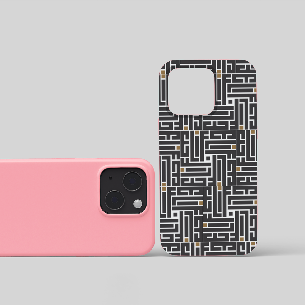 Kufi yazı- Elif iPhone 15 Case