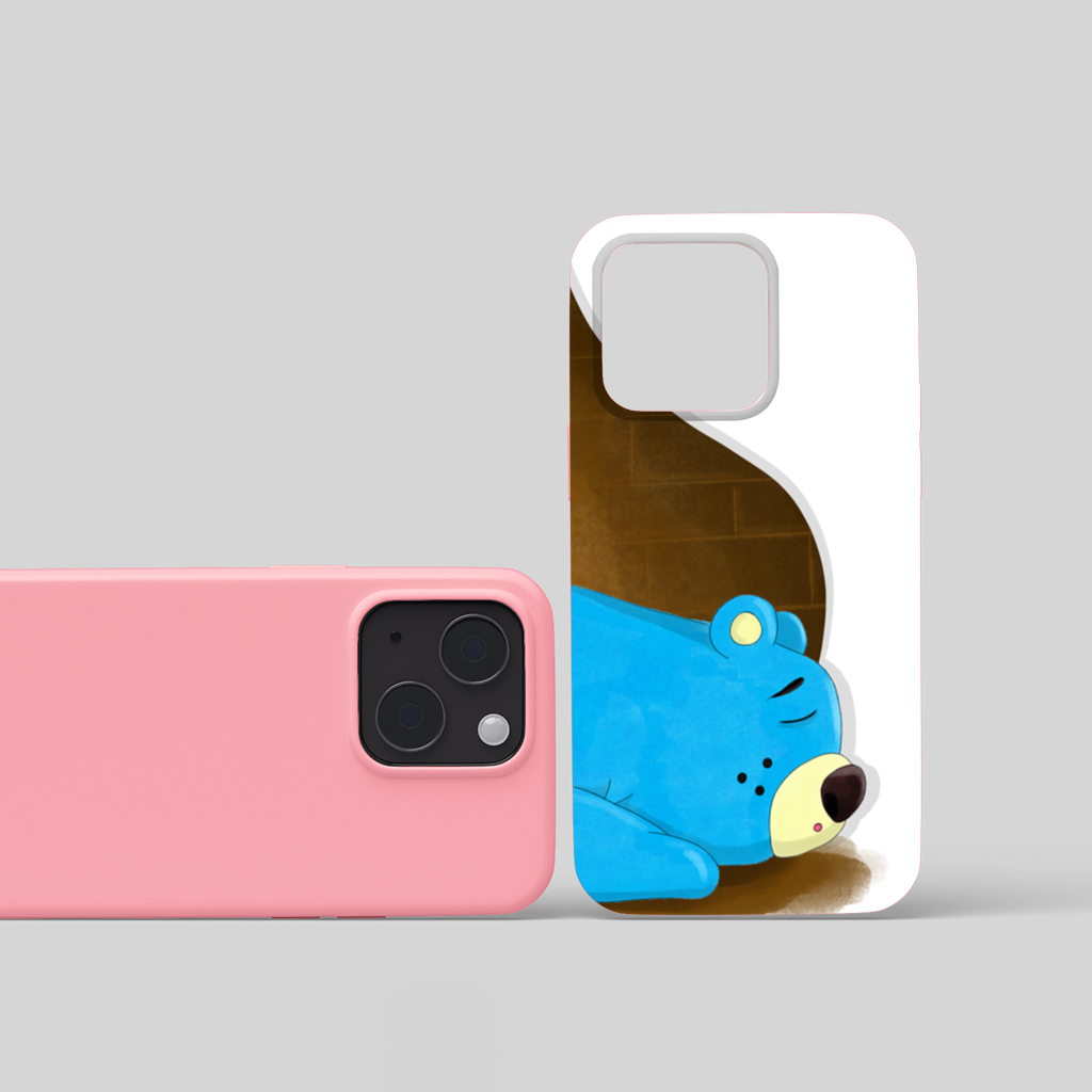 Blue teddy bear Pooli-Fairytale Character iPhone 15 Case