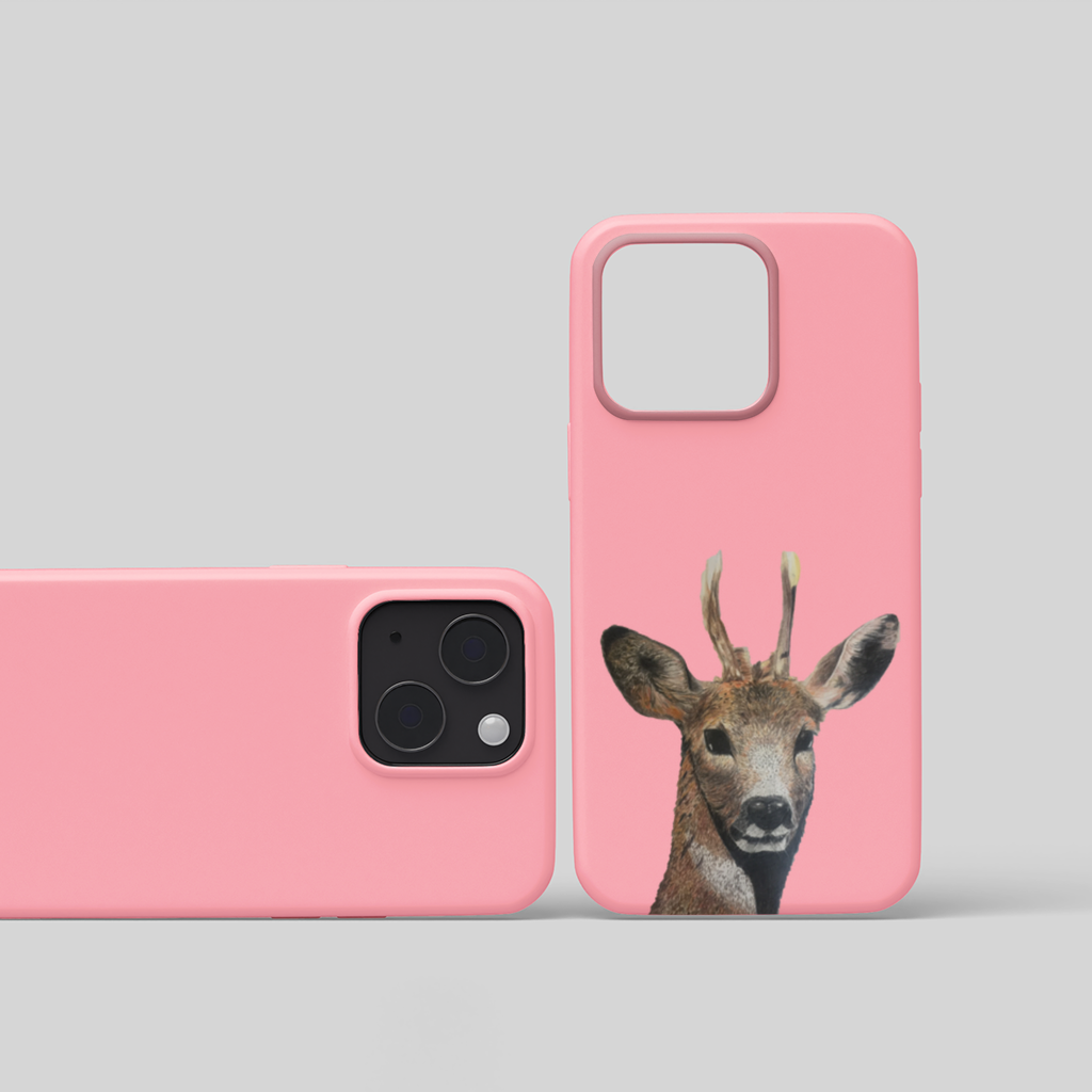 Deer colored pencil sketch iPhone 15 Case