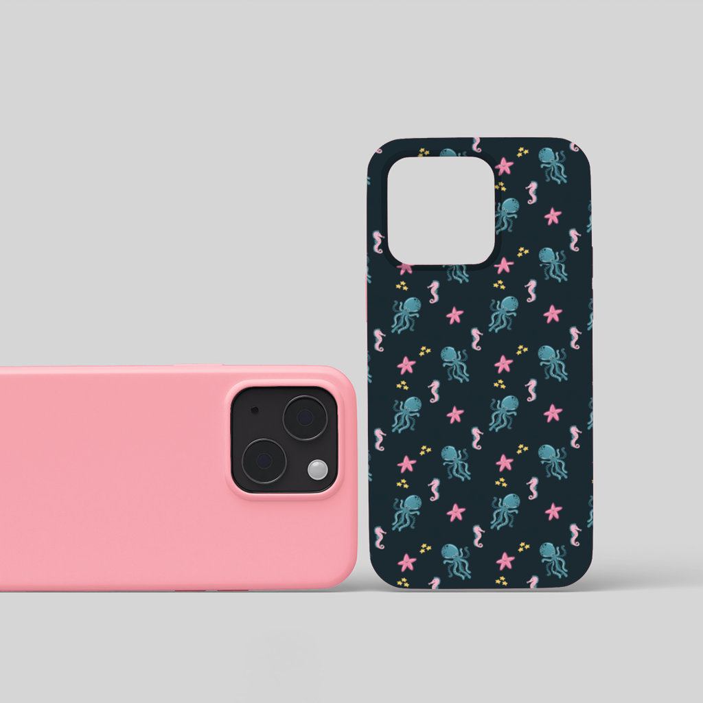 Cute Sea Creatures iPhone 15 Case