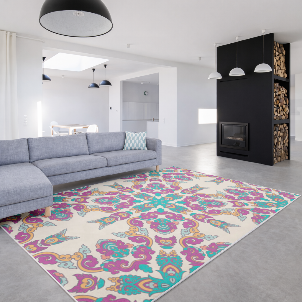 Colorful Oriental Symmetrical Mandala Pattern 