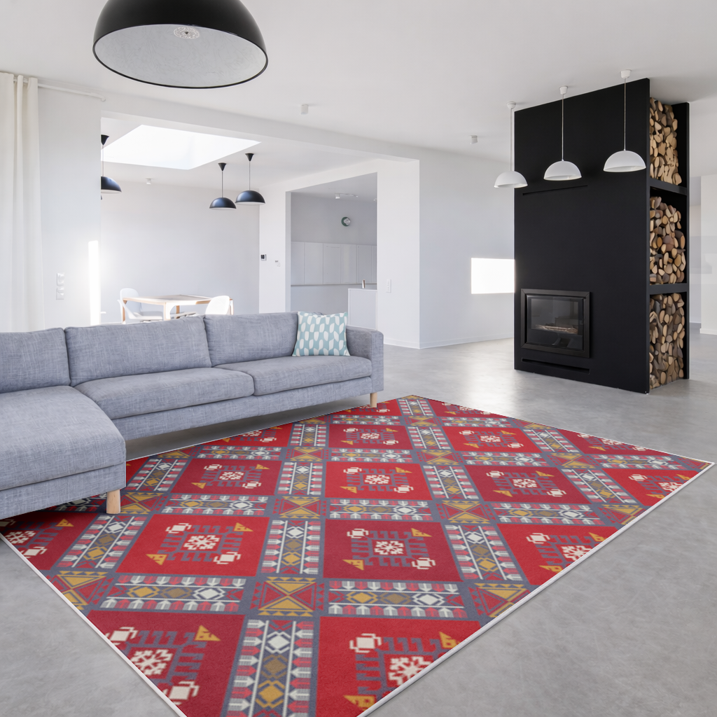 Traditional Kilim Pattern Motif Living room carpet
