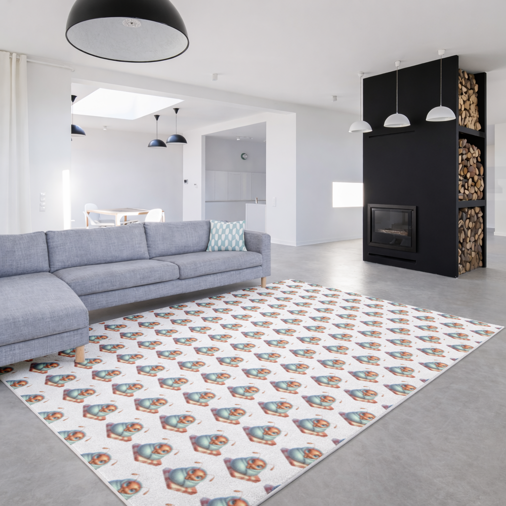 Kawaii Baby Ant Wrapped in Blanket Living room carpet
