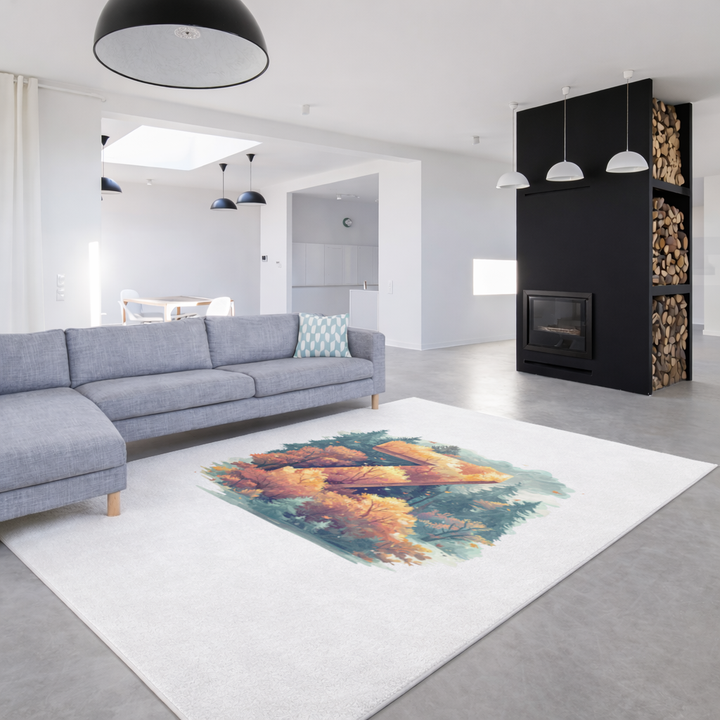 Autumn Leaf Forest Letter Z Living room carpet