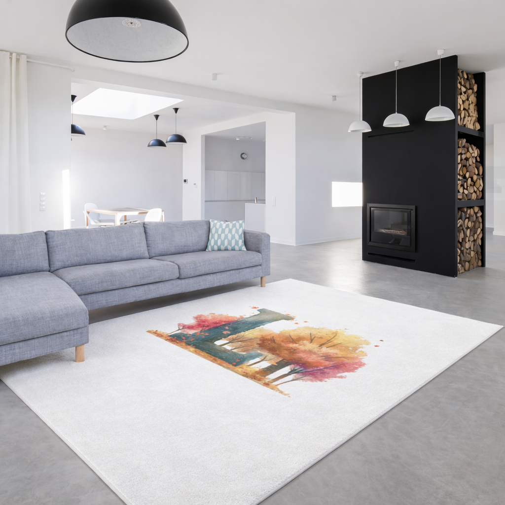 Autumn Forest Letter L Living room carpet
