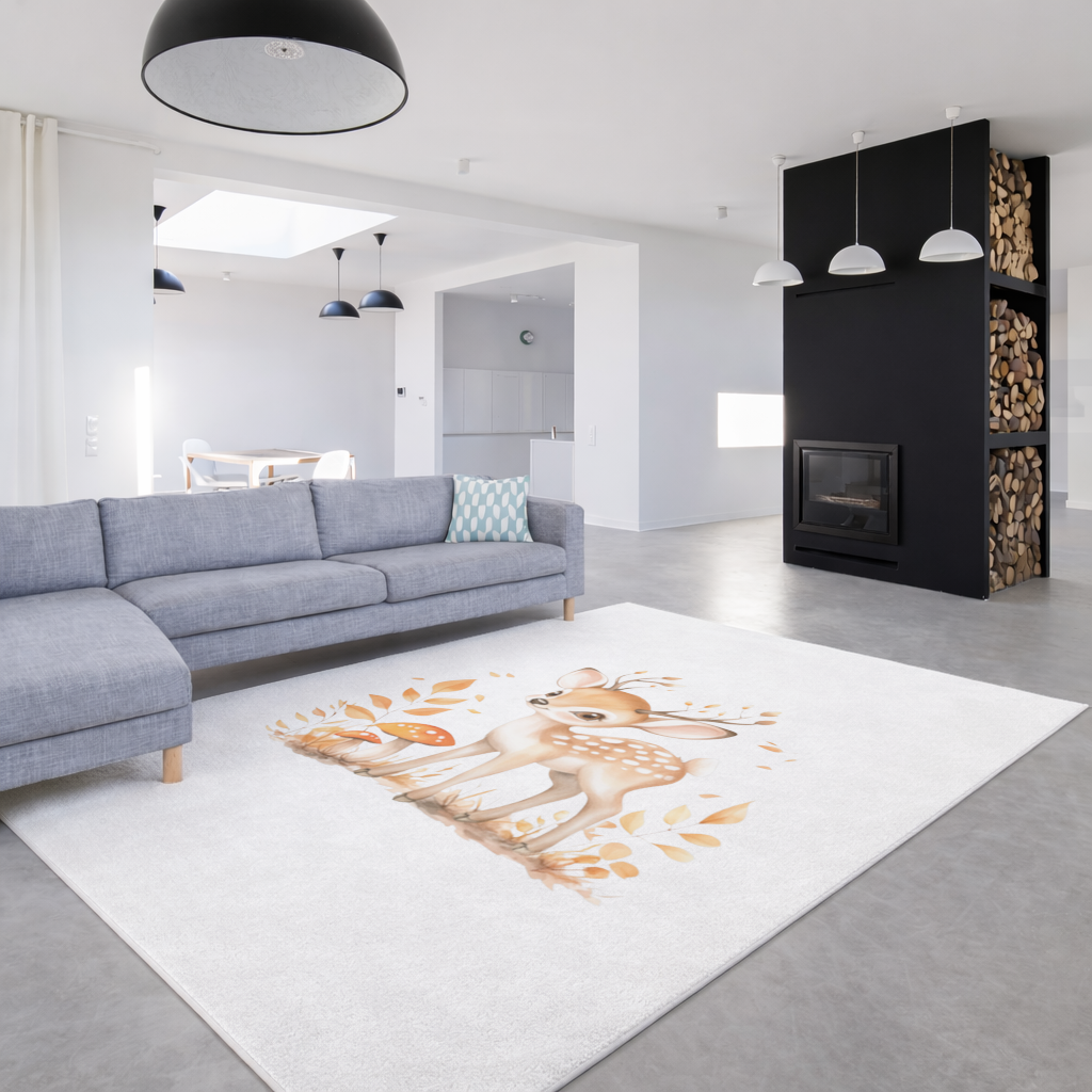 Whimsical Autumn Woodland Fawn 