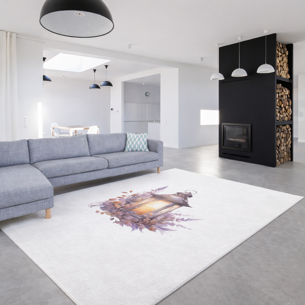 Cottagecore Lavender and Leaves Lantern 