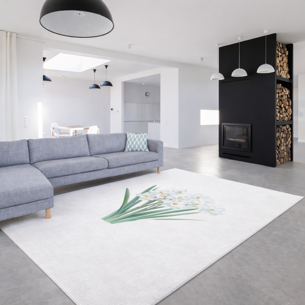 White Daffodil Bouquet Botanical 