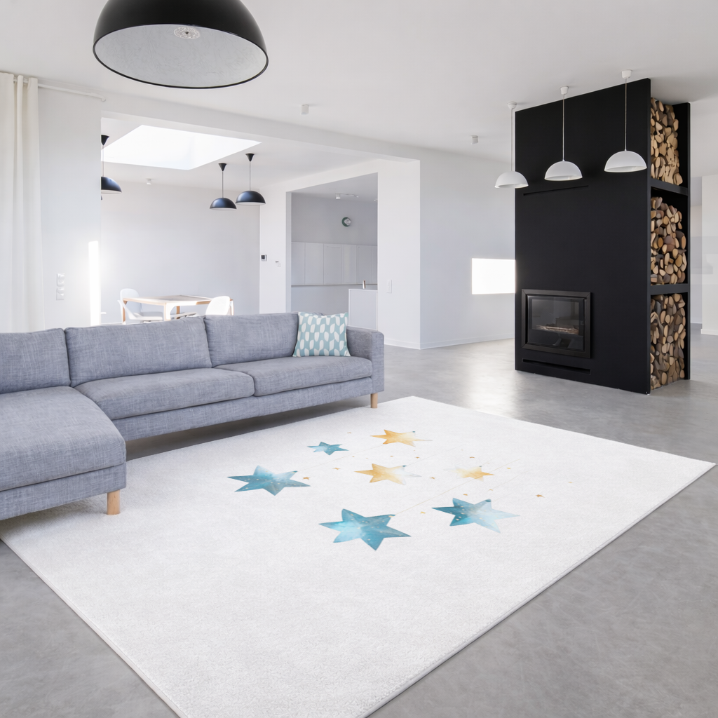 Watercolor Hanging Stars 