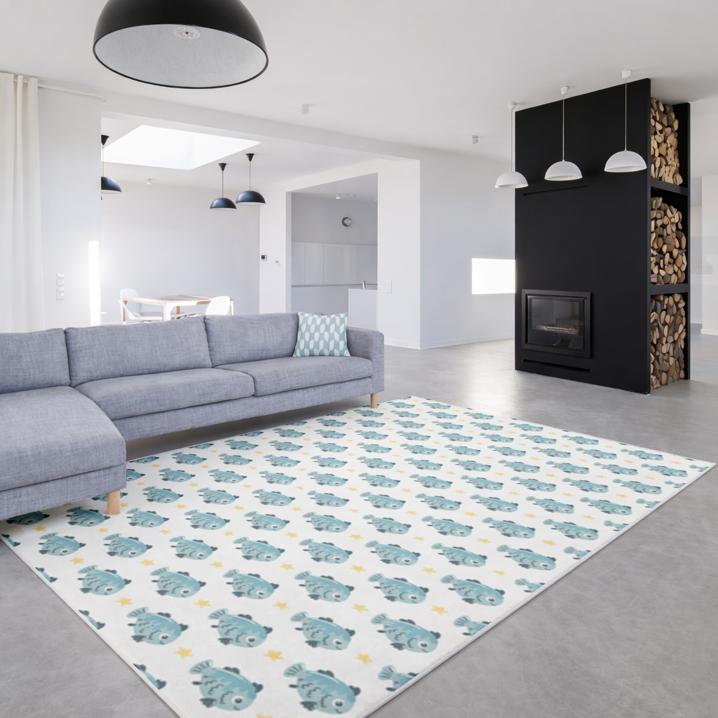 Sevimli Balıklar Salon Halısı
