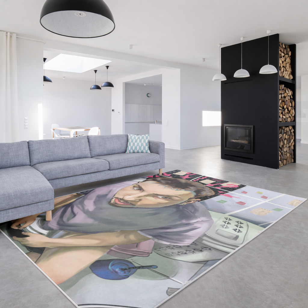 Toilet allegory Living room carpet