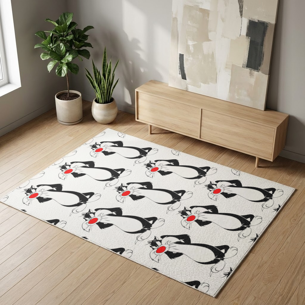 Funny Cartoon Cat Illustration 