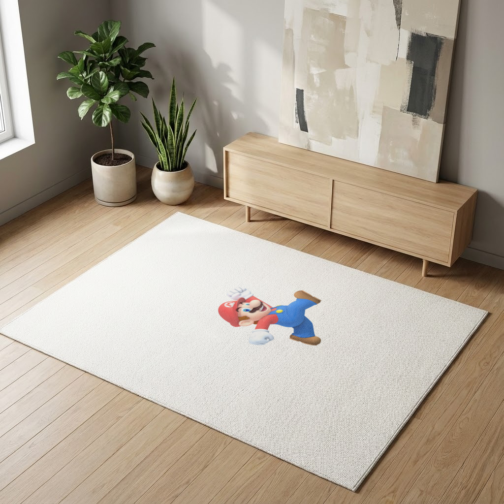 Retro Pixel Hero Design Living room carpet