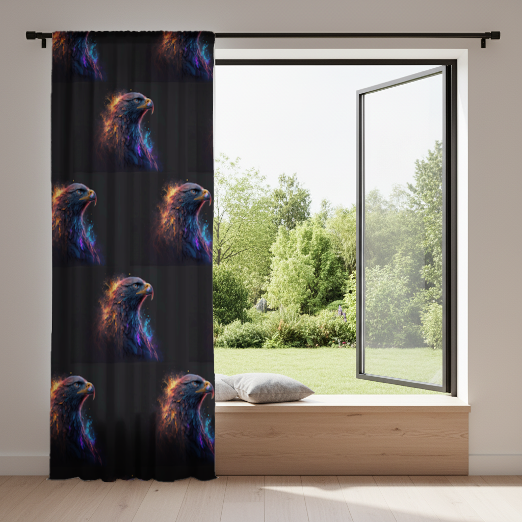 Eagle image  A symbol of strength and freedom. Drapes