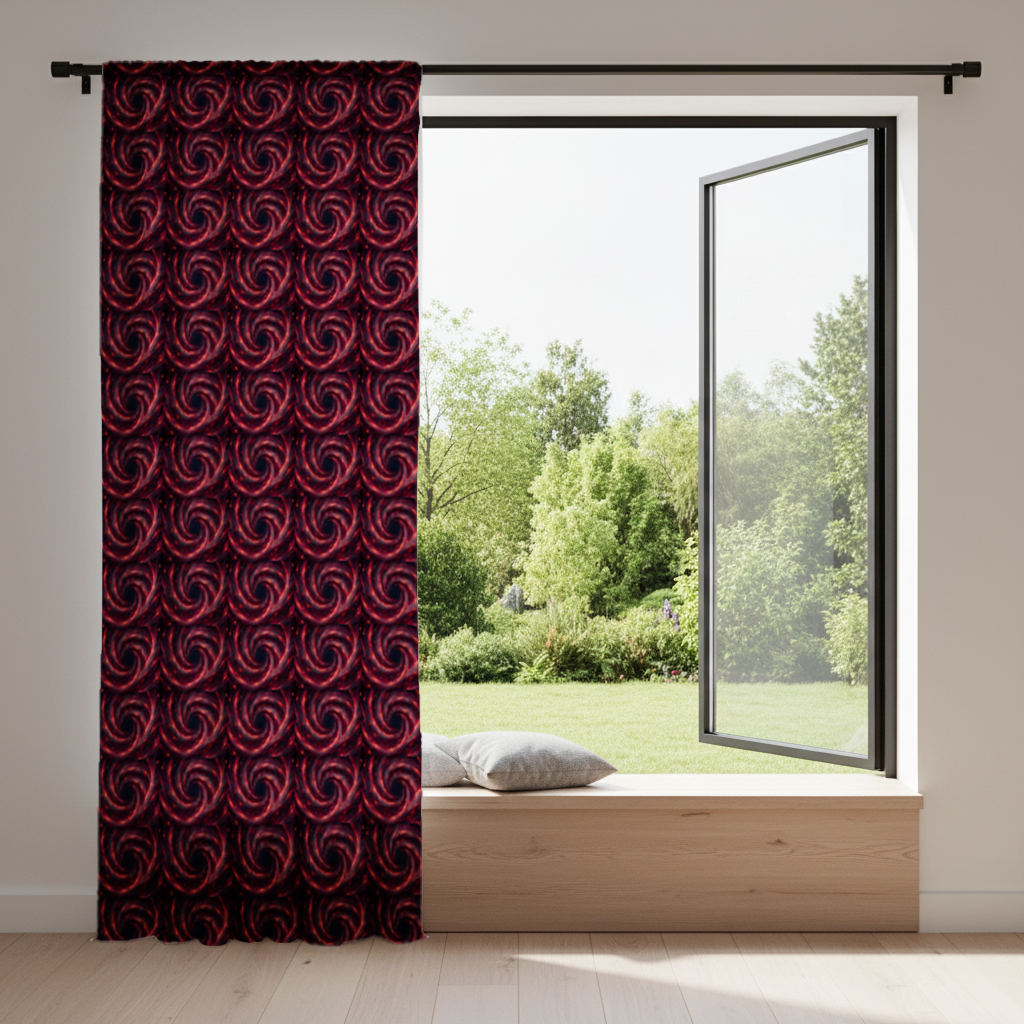 Uchiha Brothers Eternal Black Flames of Amaterasu Drapes