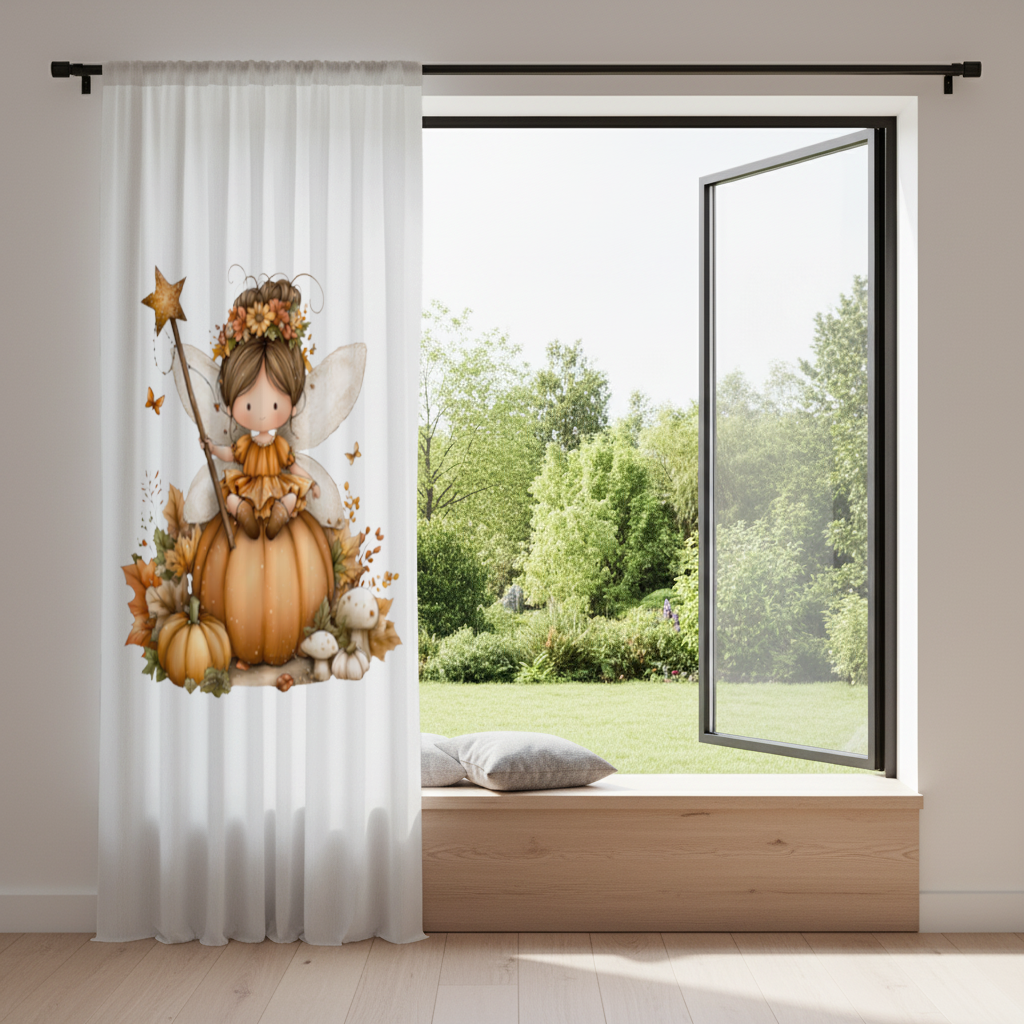 Whimsical Autumn Pumpkin Fairy Drapes