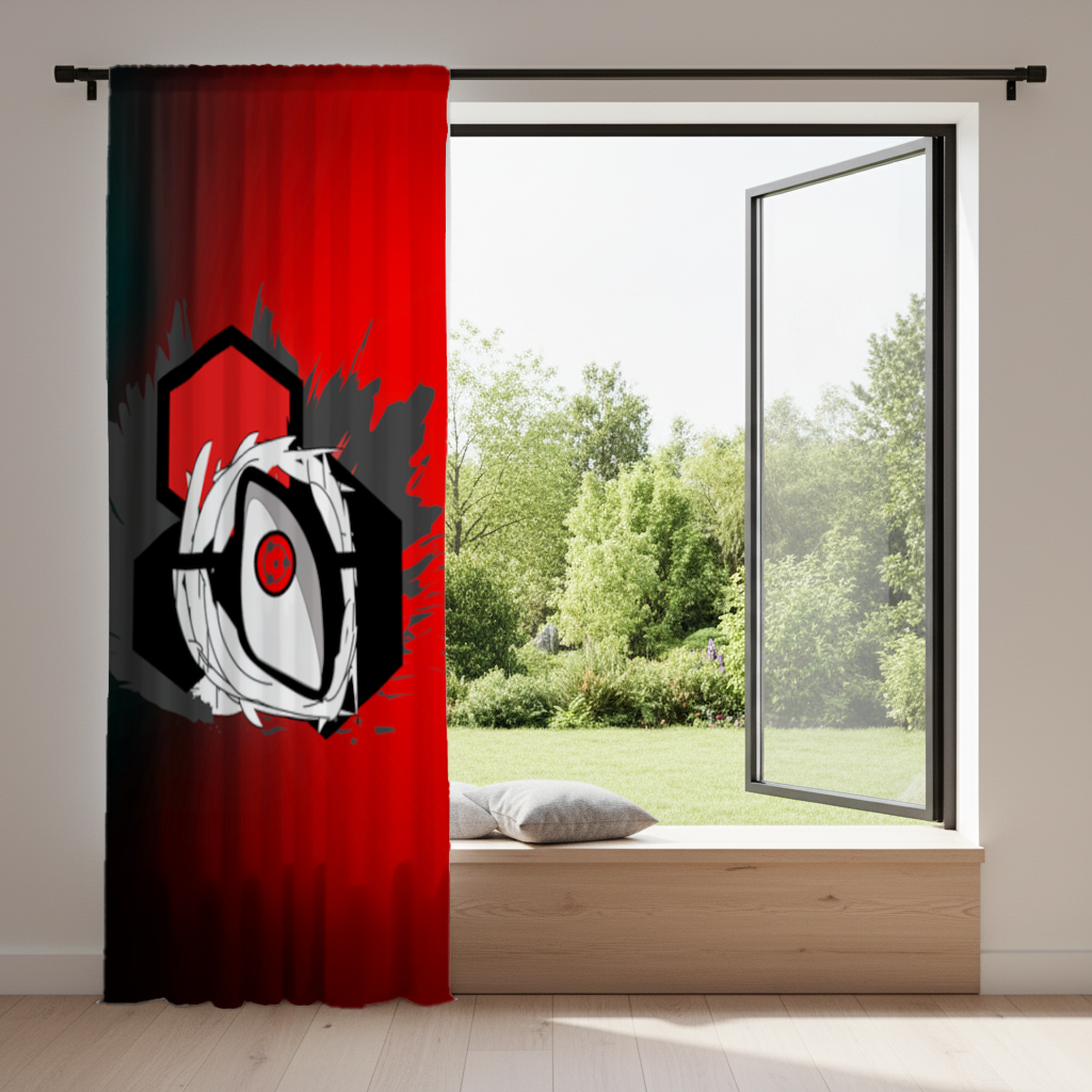 Mystic Red Eye Hexagon Drapes