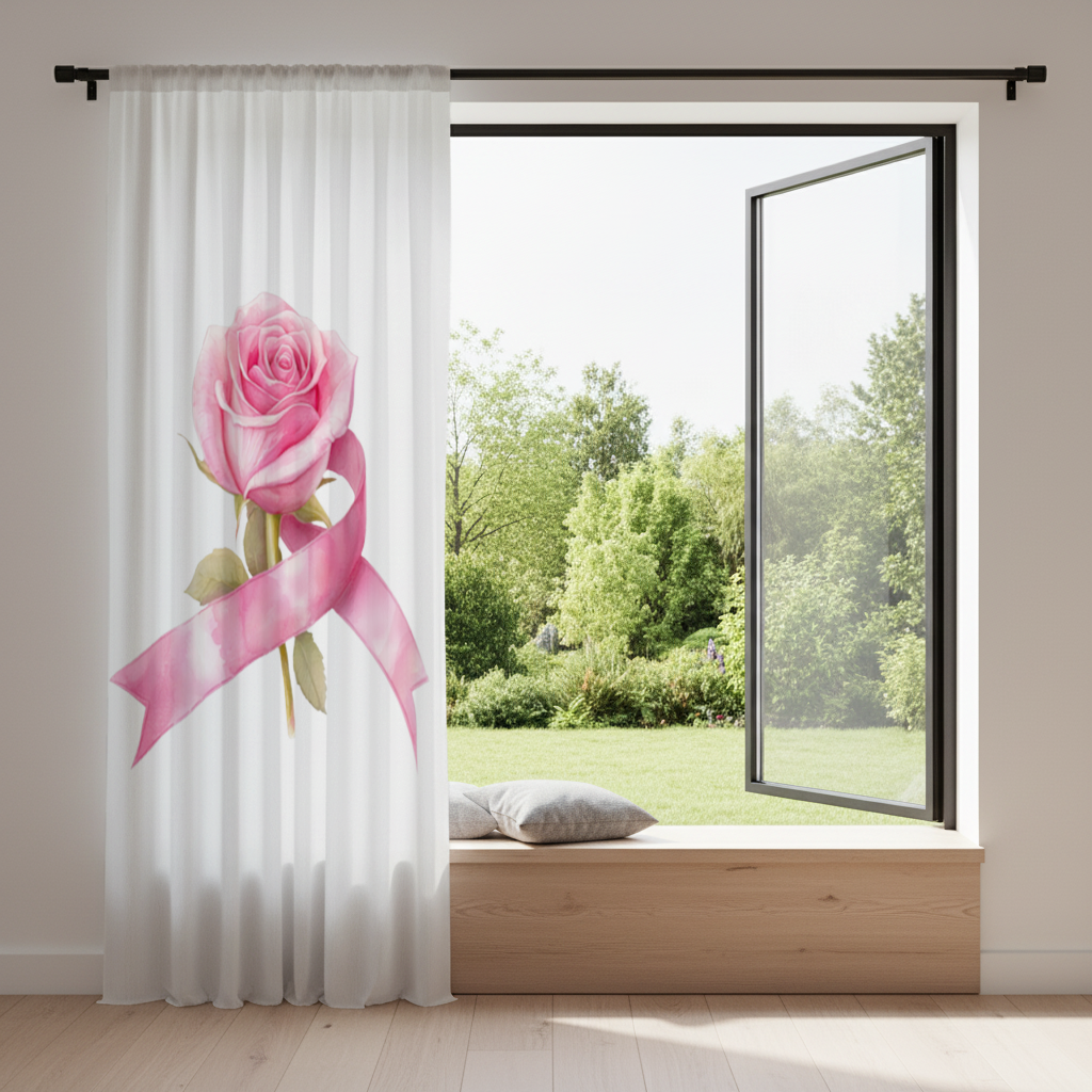 Breast Cancer Awareness Pink Rose 