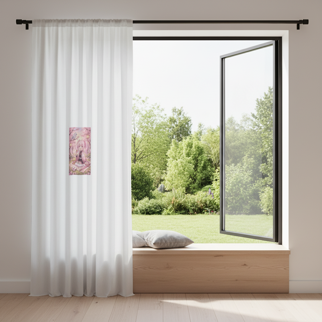 Hanami hokiralı halı Drapes