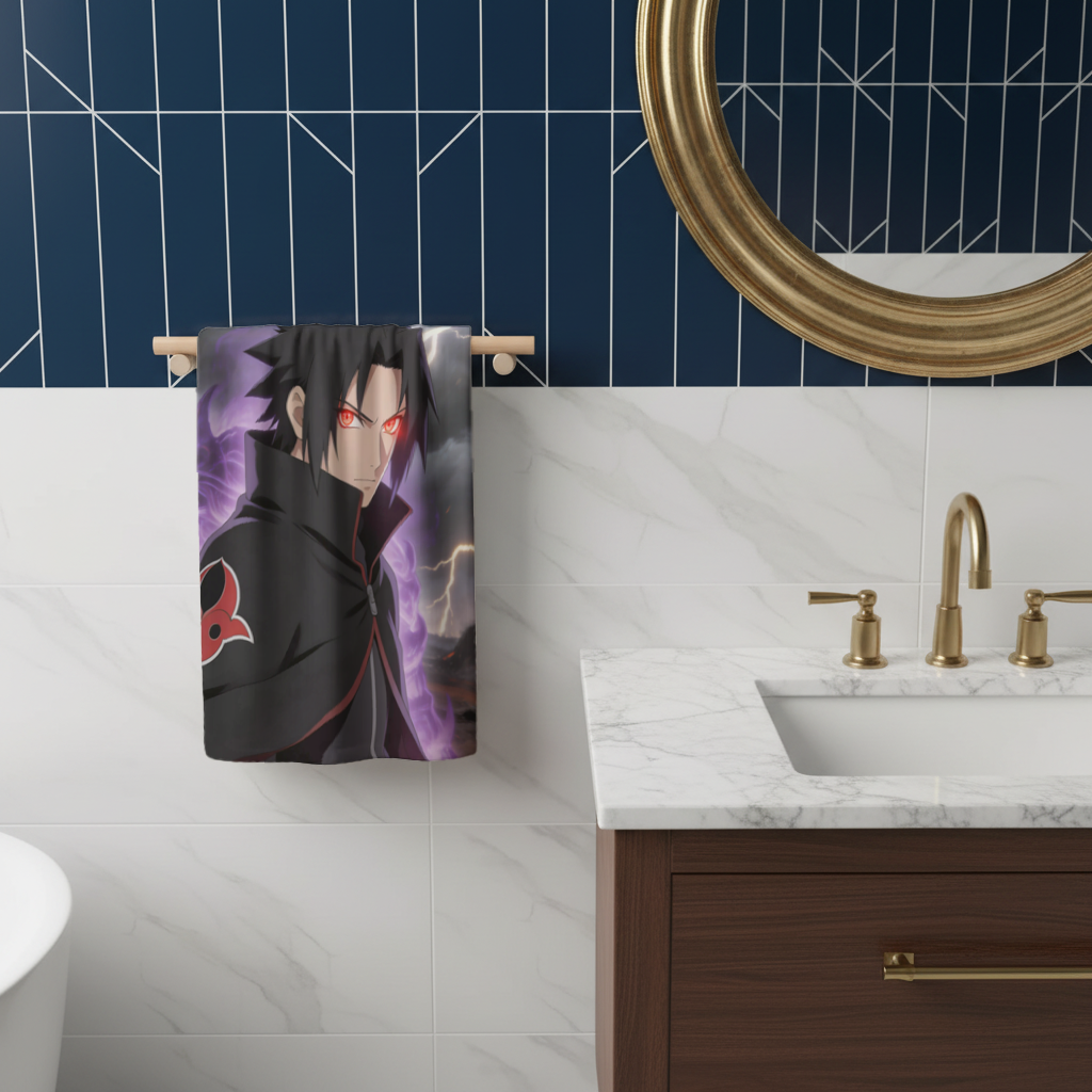 Sasuke Eternal Mangekyo Power Rise Hand Towel