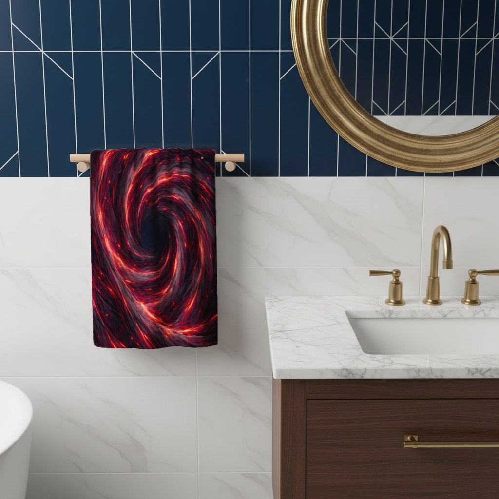 Uchiha Brothers Eternal Black Flames of Amaterasu Hand Towel