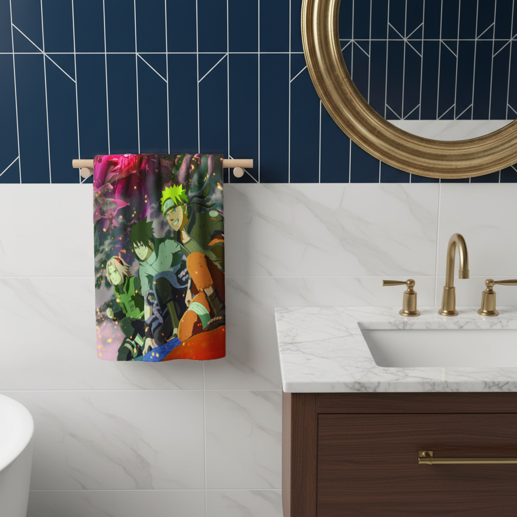 Ninja Team Giant Monster Battle Hand Towel