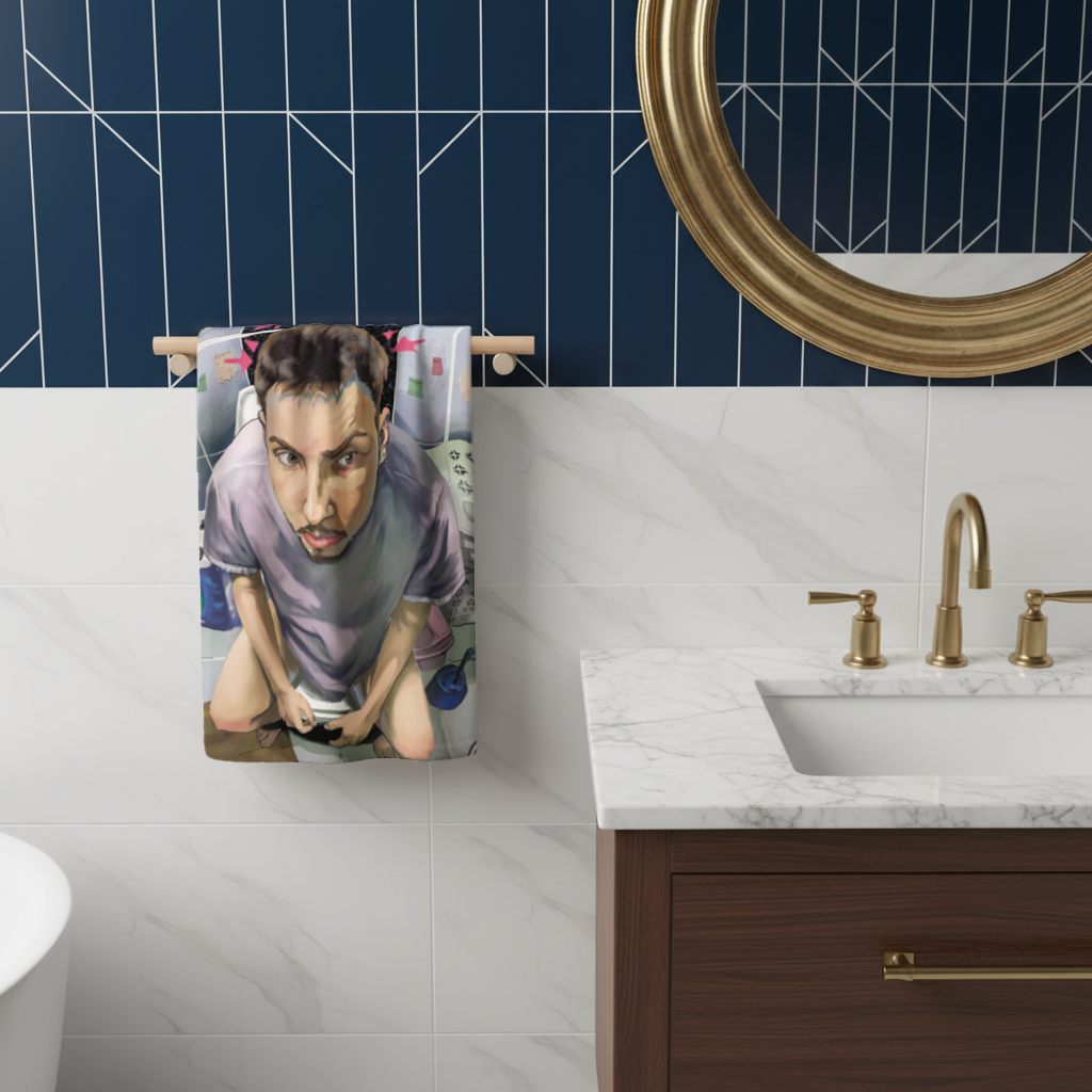 Toilet allegory Hand Towel