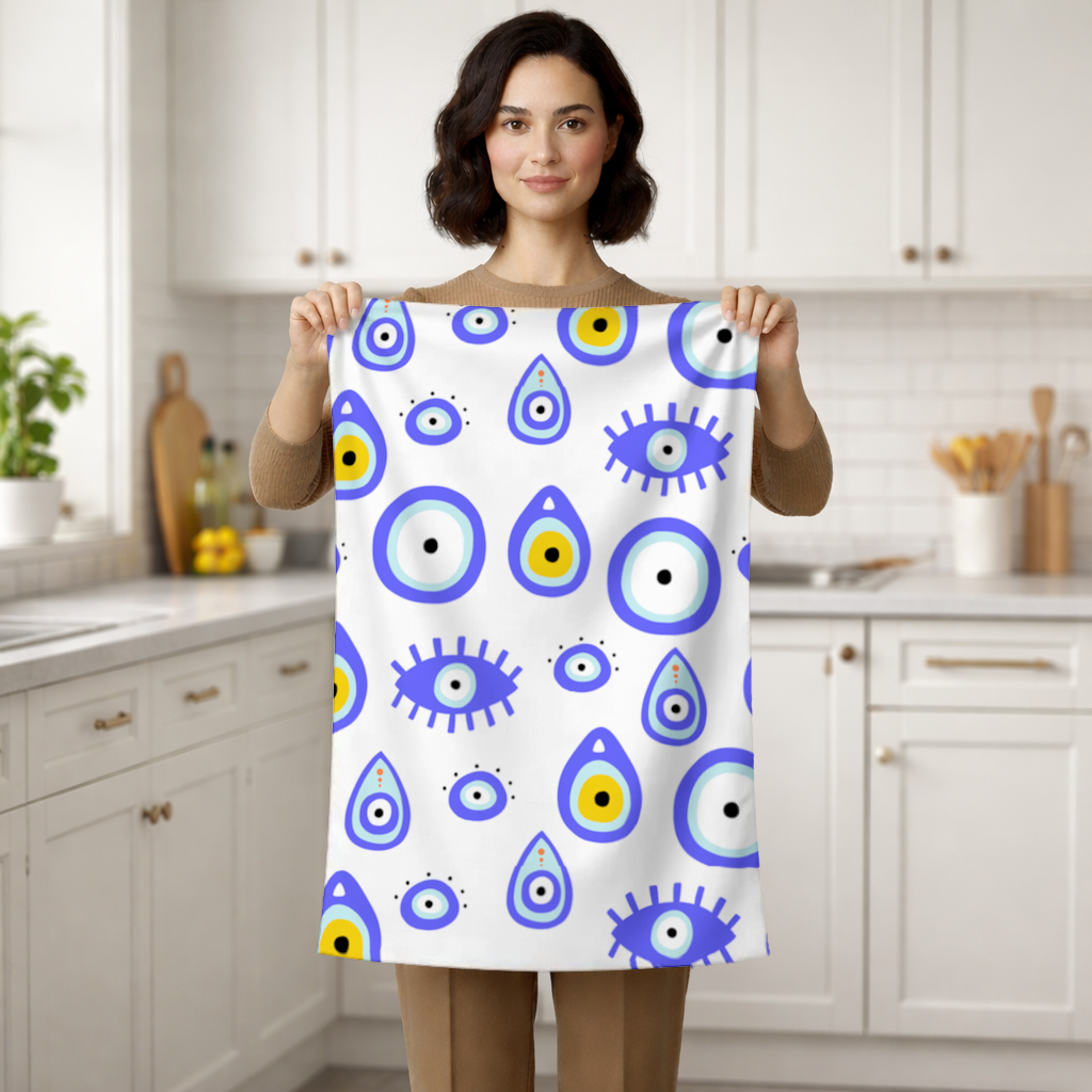 Evil Eye Pattern Hand Towel