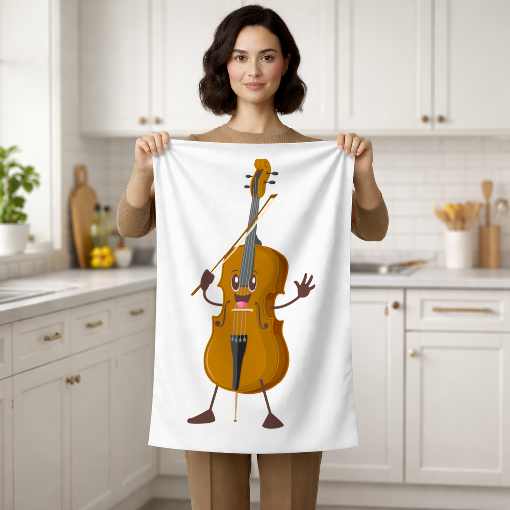 Happy Cello Character Art Design 