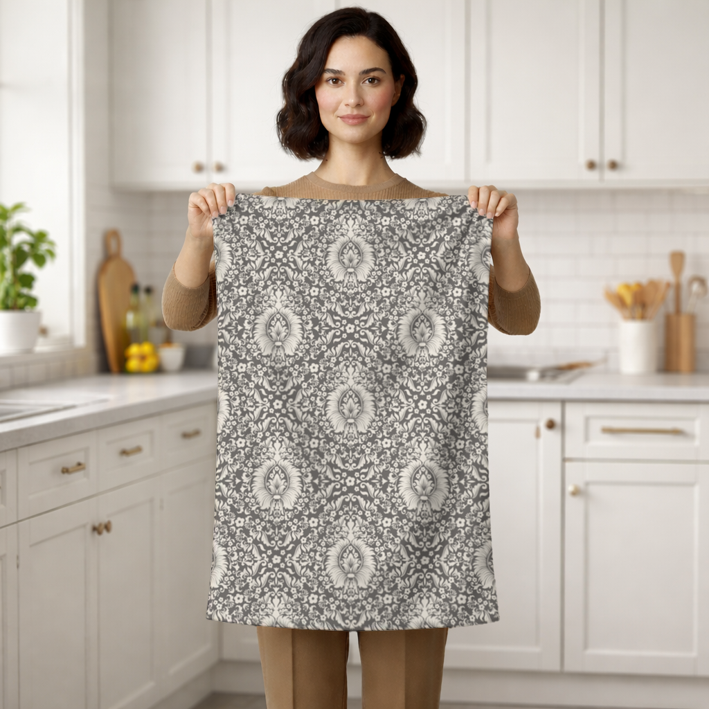 Classic Vintage Damask Floral Pattern Hand Towel