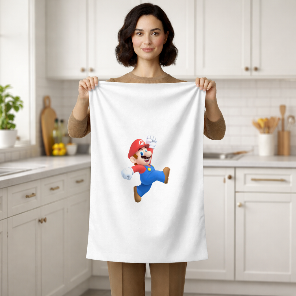 Retro Pixel Hero Design Hand Towel