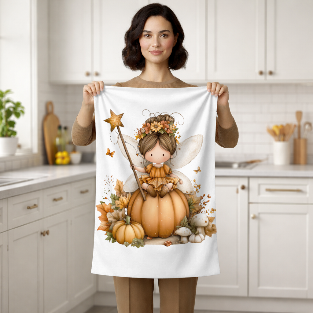 Sonbahar Balkabağı Perisi El Havlusu